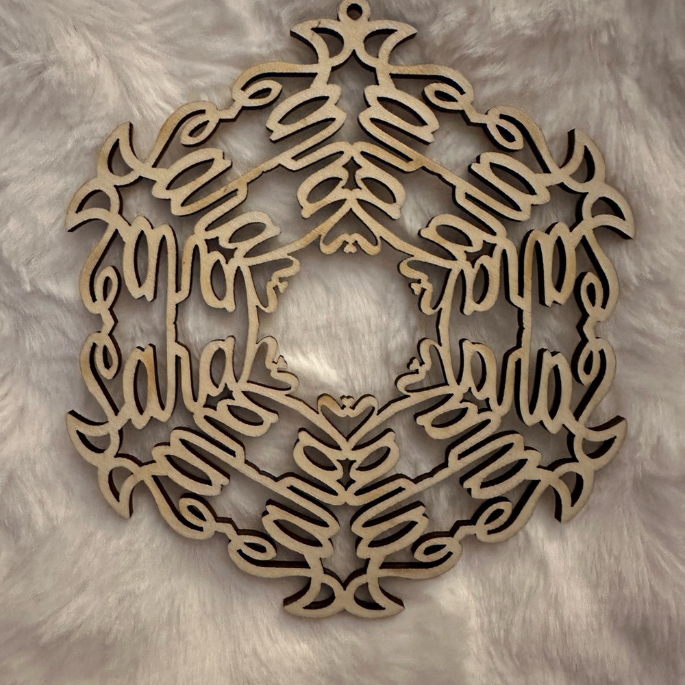 Personalized Snowflake Ornament SARAH